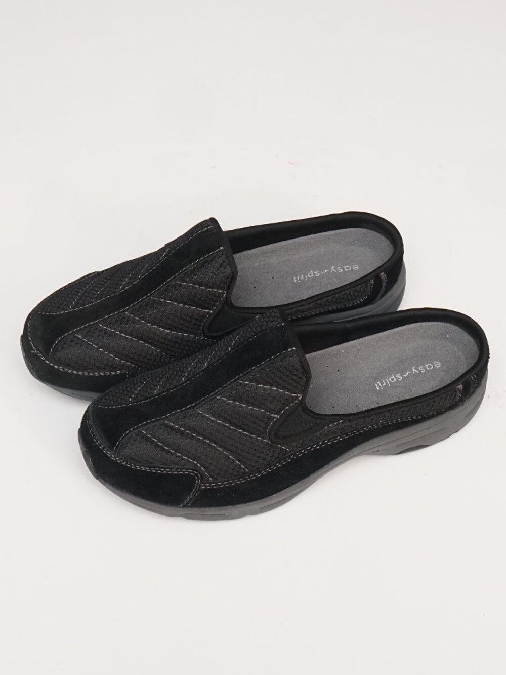Easy Spirit sneakers, size 7.5, black and grey